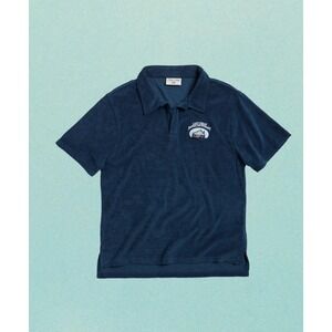 Taylor Swift Folklore Last Great American Dynasty Terry Cloth Polo Blue Medium